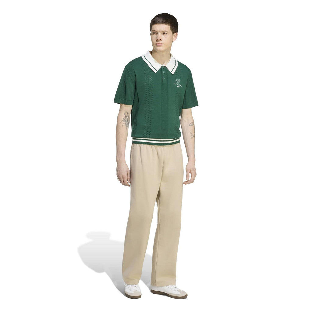 ADIDAS Polo sweater SS green