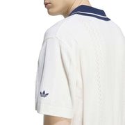 ADIDAS Polo sweater SS off white
