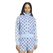 ADIDAS Satin polka dots TT track top clear sky blue KV1167