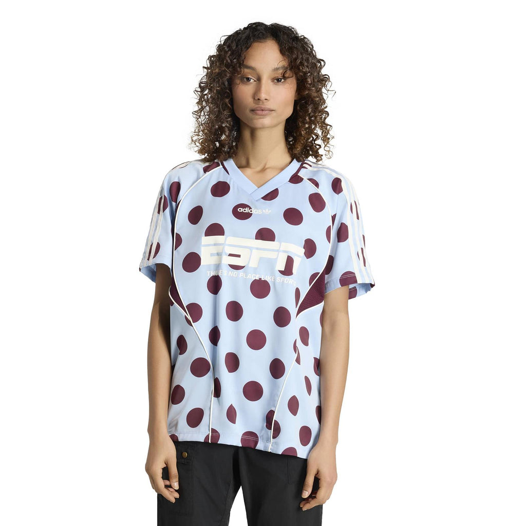 ADIDAS Street jersey SS polkadots clear sky KV1188