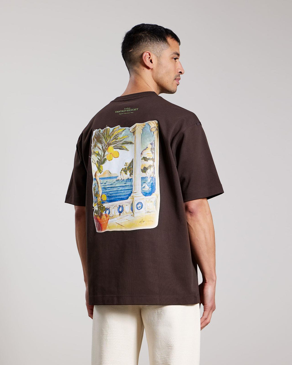 AEDEN Adrio tee ganache brown
