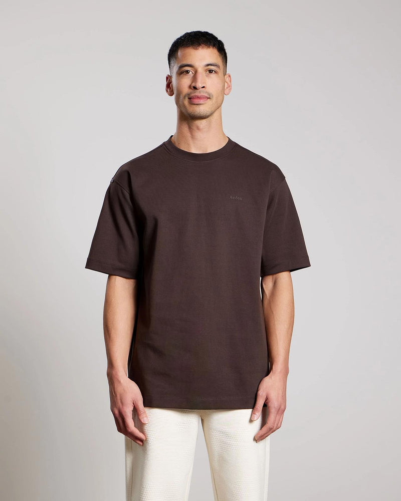 AEDEN Adrio tee ganache brown