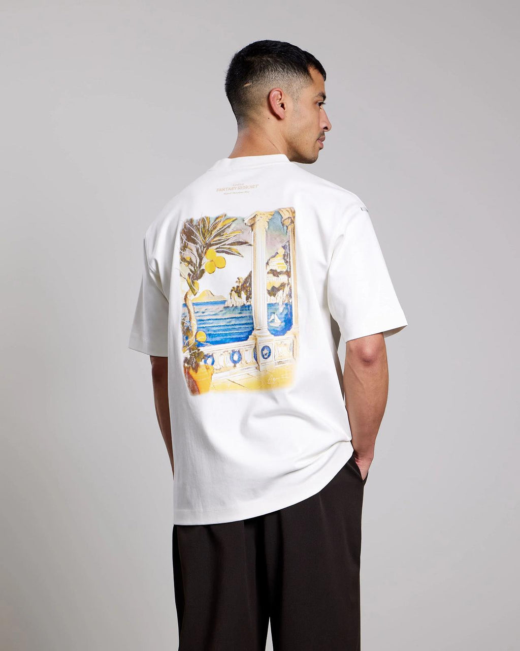 AEDEN Adrio tee off white