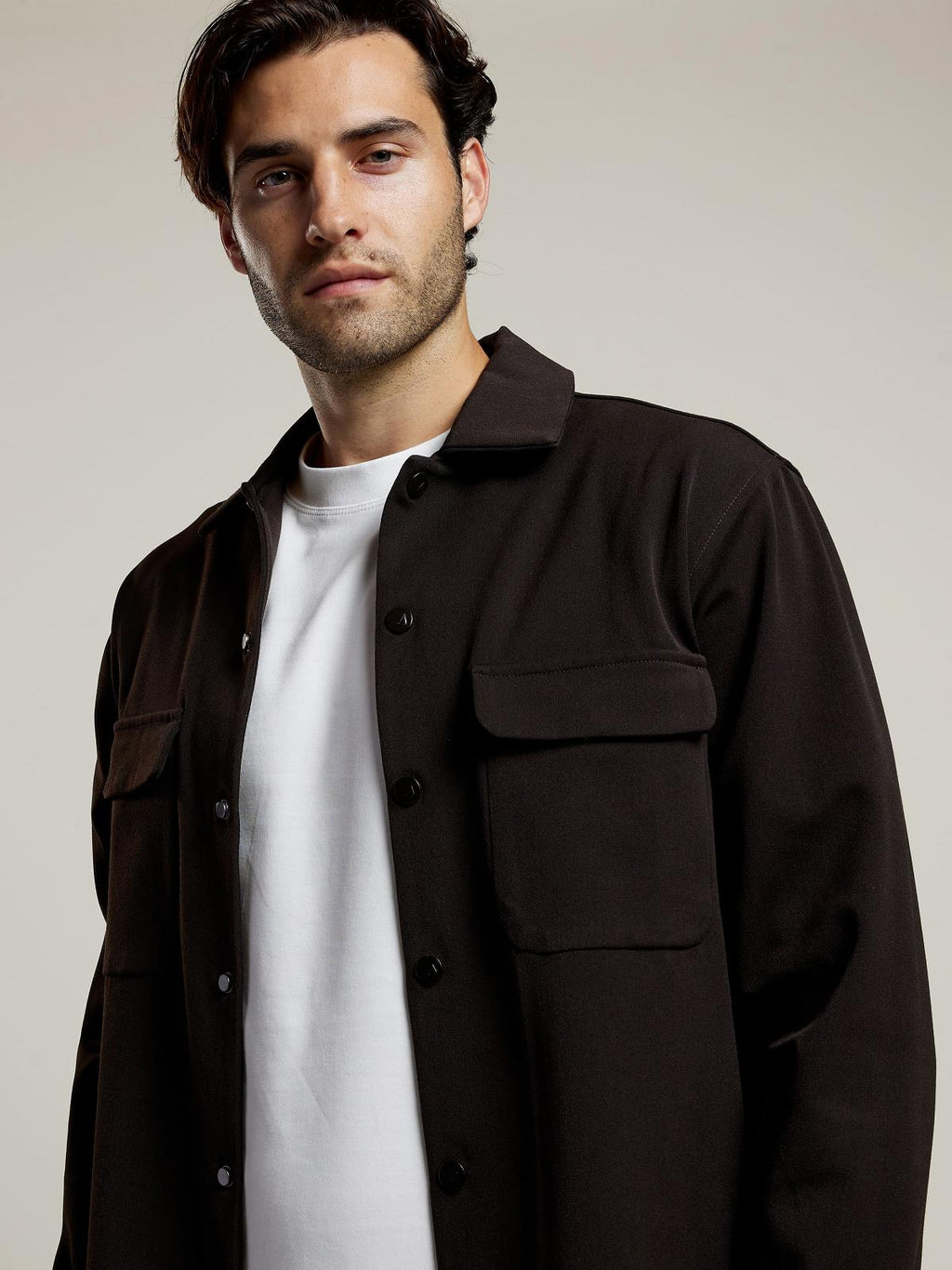 AEDEN Albano shirt ganache