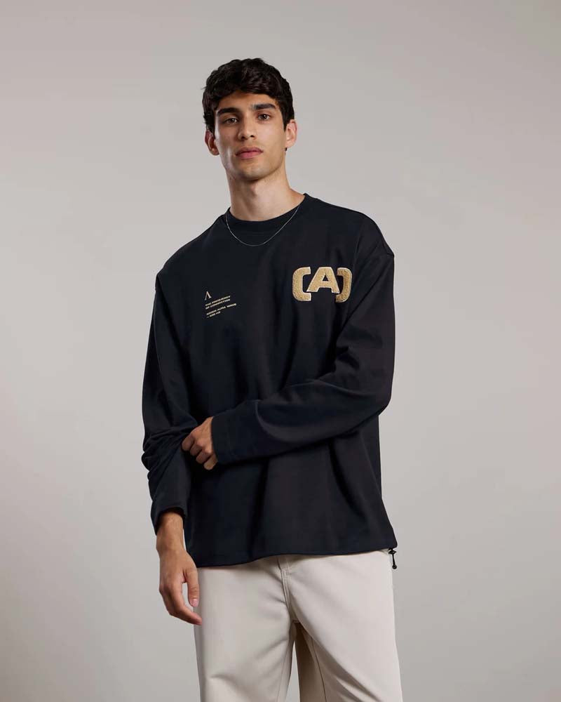 AEDEN Aris LS tee black