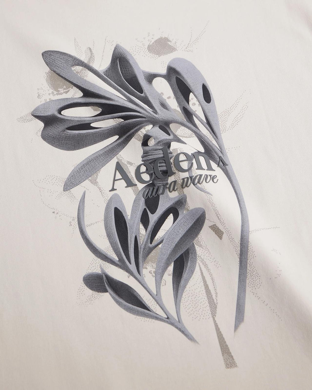 AEDEN Ash tee whitecap gray