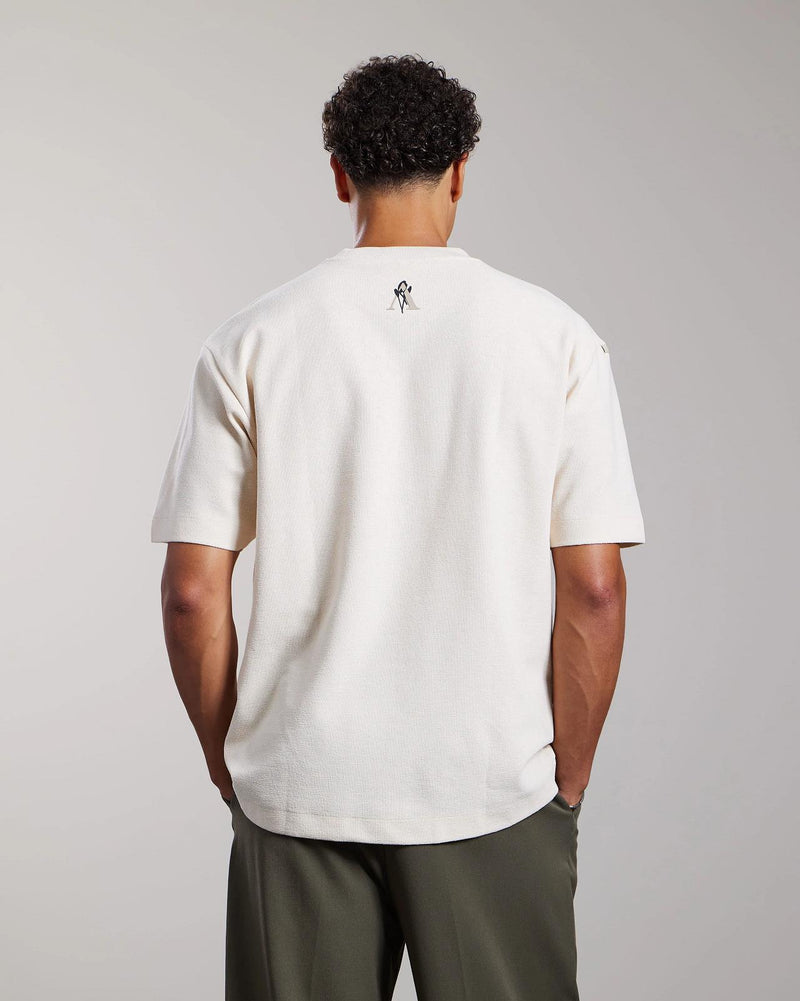 AEDEN Hiro tee whitecap gray