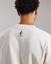 AEDEN Hiro tee whitecap gray