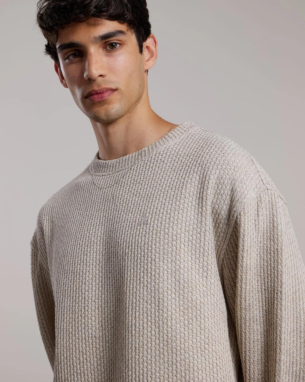 AEDEN Jayden LS tee sand