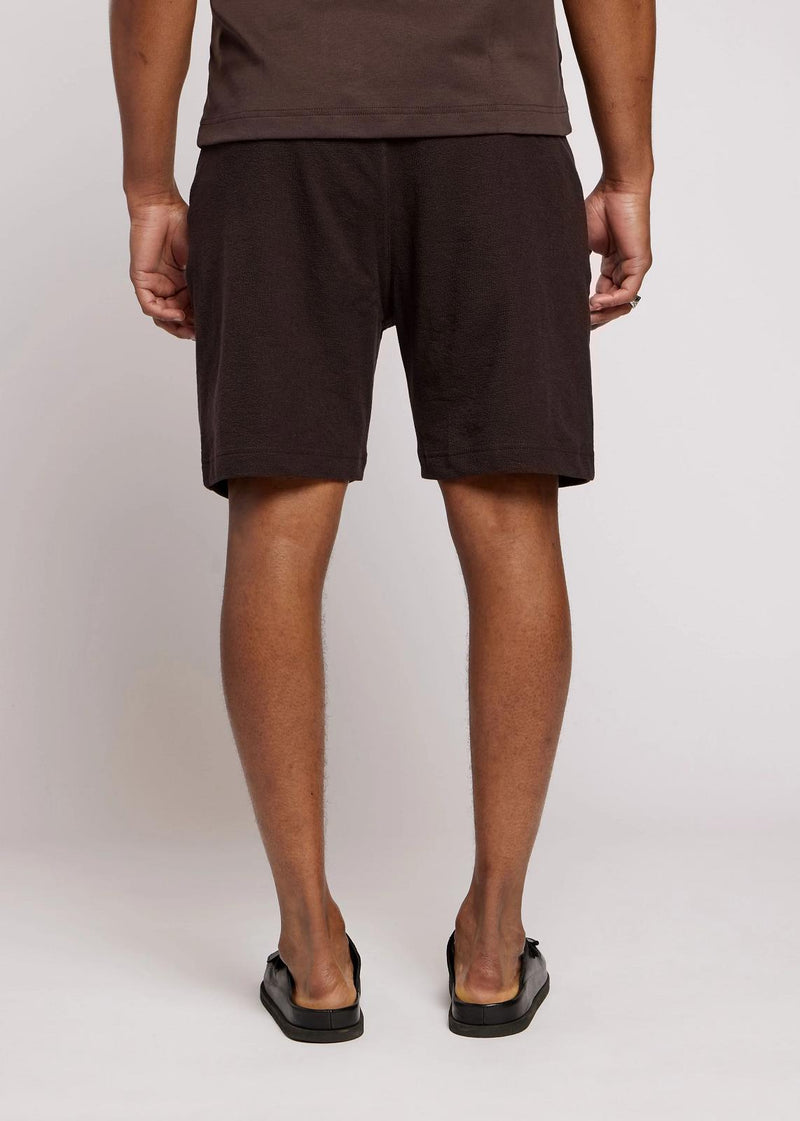 AEDEN Jimmy shorts ganache brown