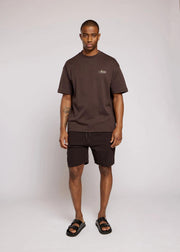 AEDEN Jimmy shorts ganache brown
