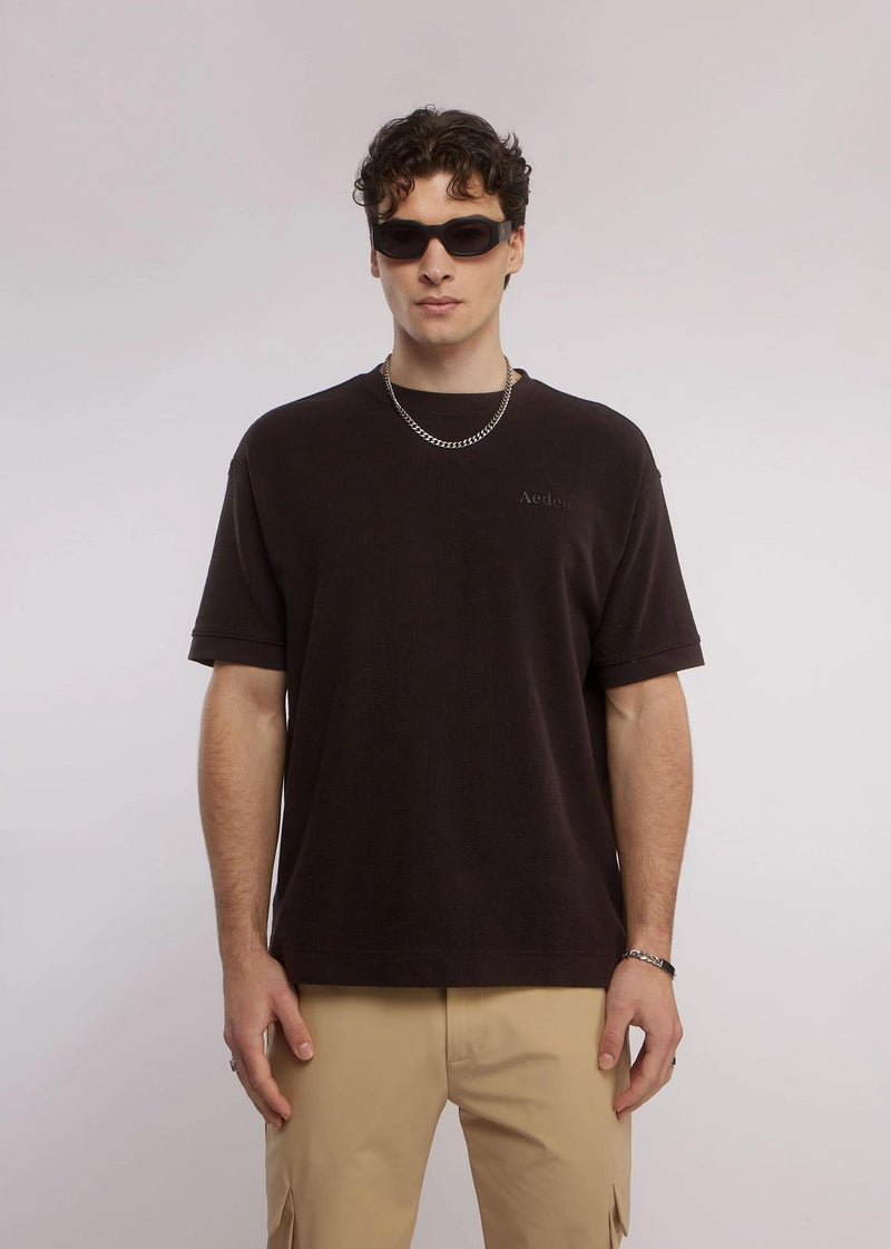 AEDEN Jordan tee ganache brown