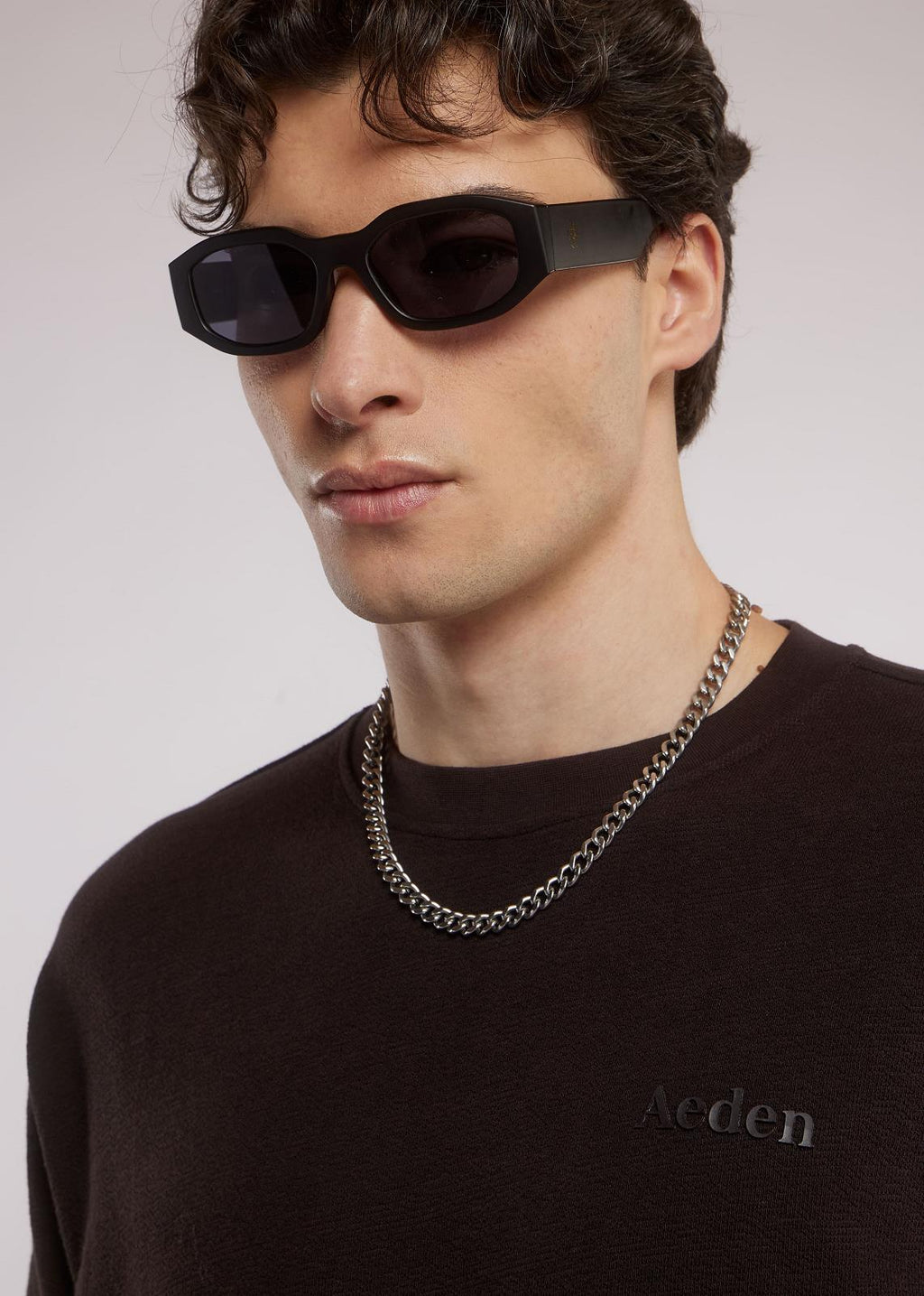 AEDEN Jordan tee ganache brown