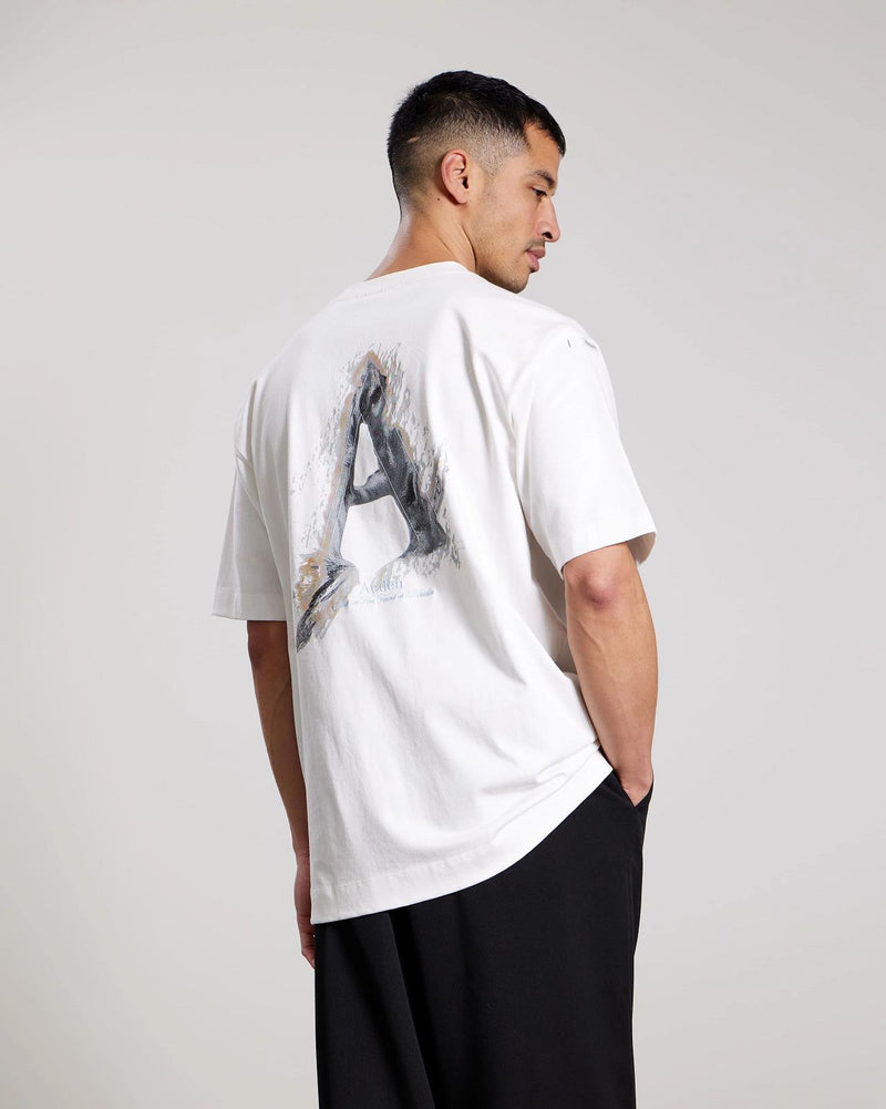 AEDEN Jovencio tee off white