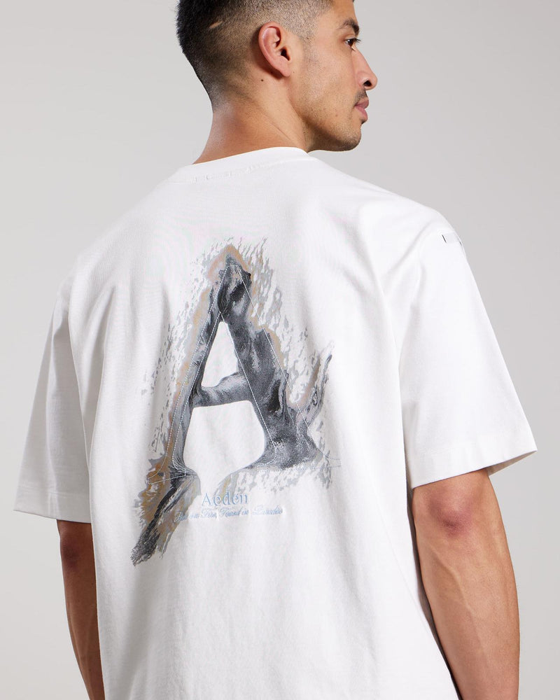 AEDEN Jovencio tee off white