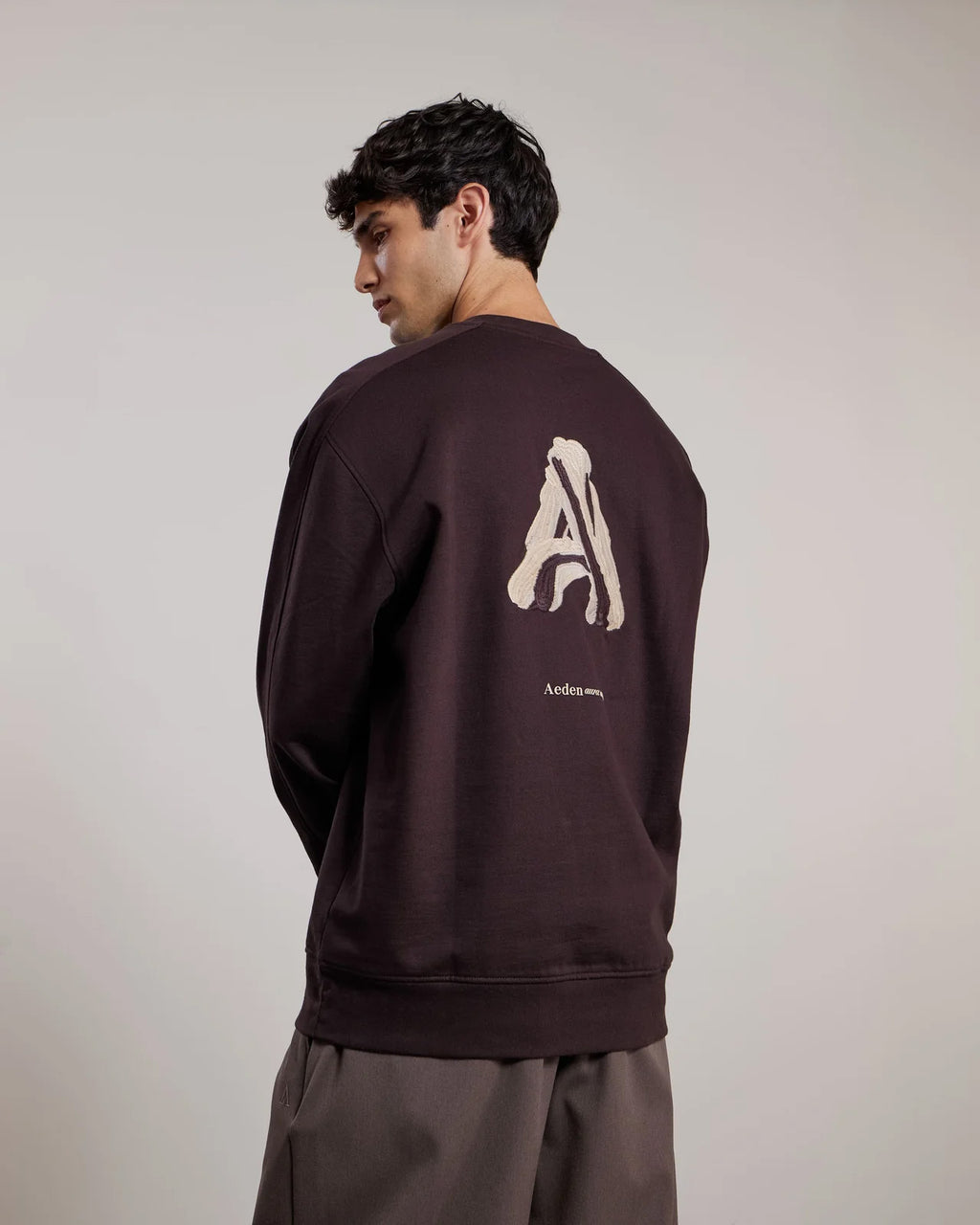AEDEN Runey sweater ganache