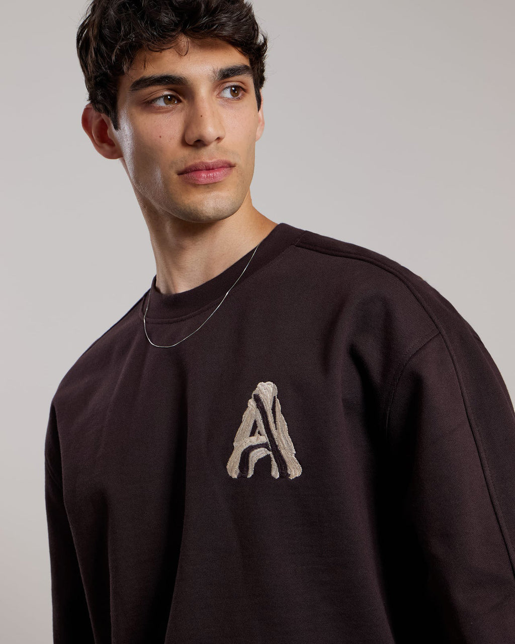 AEDEN Runey sweater ganache
