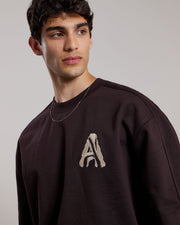 AEDEN Runey sweater ganache