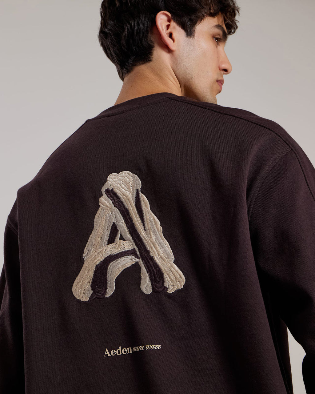 AEDEN Runey sweater ganache