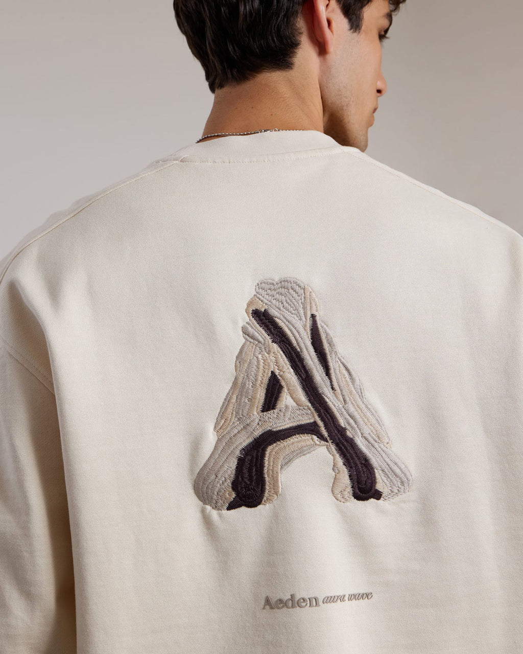 AEDEN Runey sweater whitecap gray