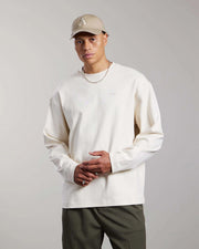 AEDEN Toine LS tee whitecap gray