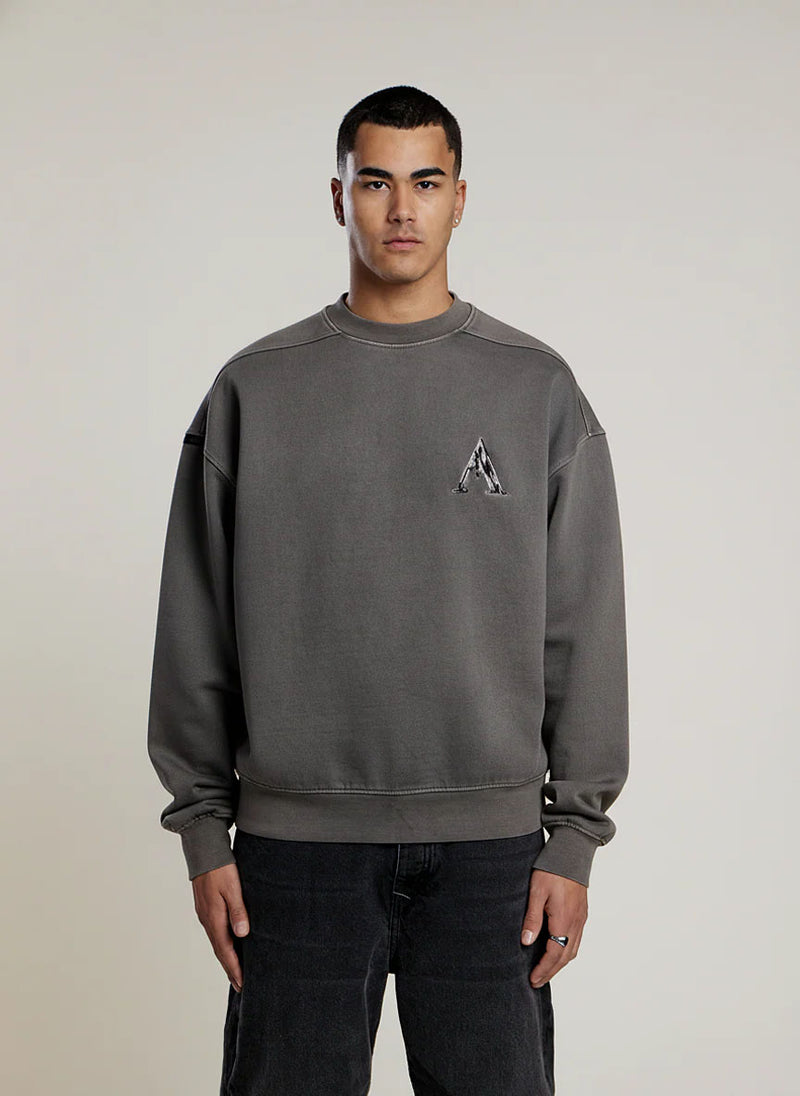 AEDEN Vaelio sweater dark shadow grey