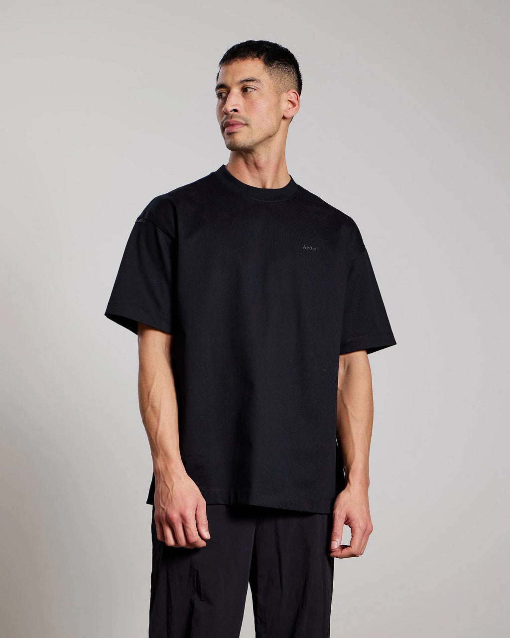 AEDEN Worrel tee black