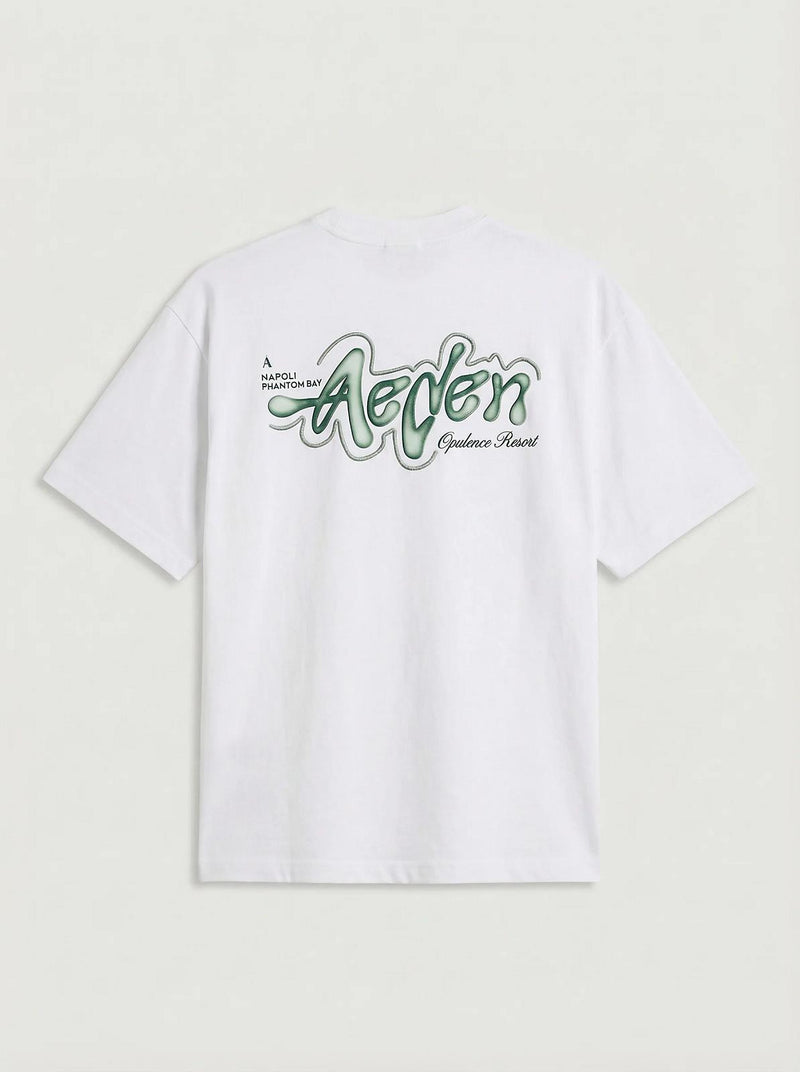 AEDEN Worrel tee off white