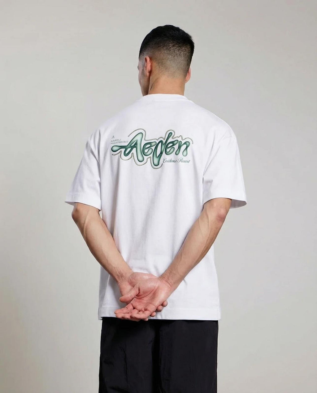 AEDEN Worrel tee off white