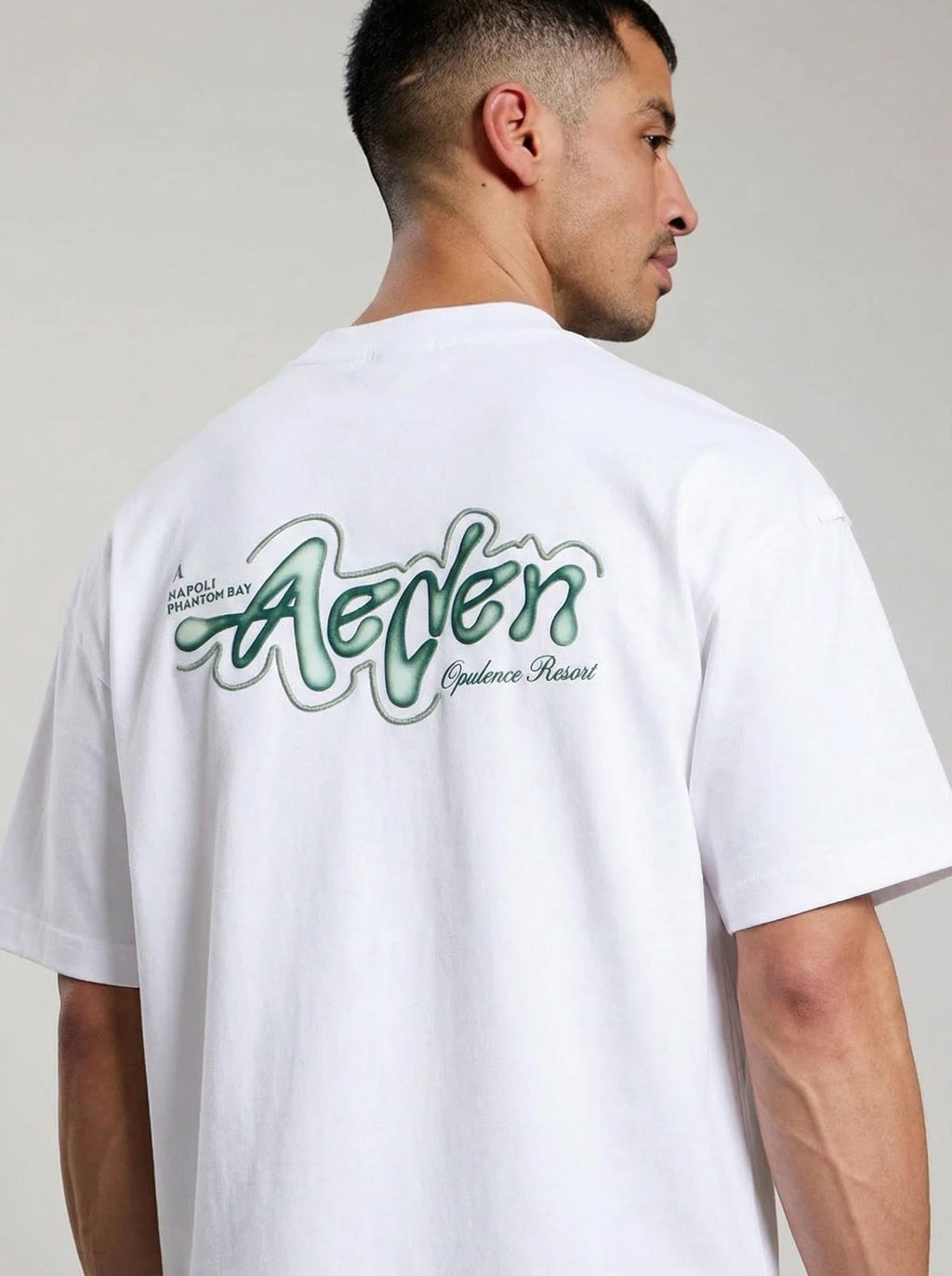 AEDEN Worrel tee off white
