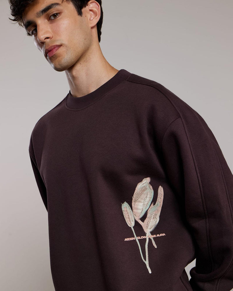 AEDEN Yves sweater ganache