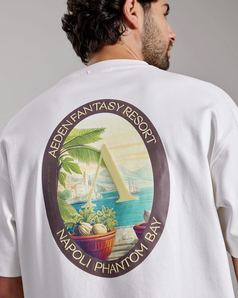 AEDEN Zaviano tee off white