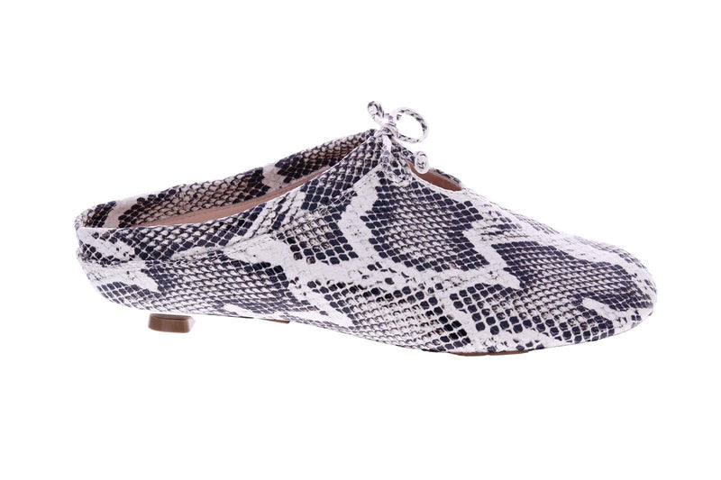 AGL Abe easy mules fog snake print
