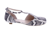 AGL Abe t-strap shoes fog snake print