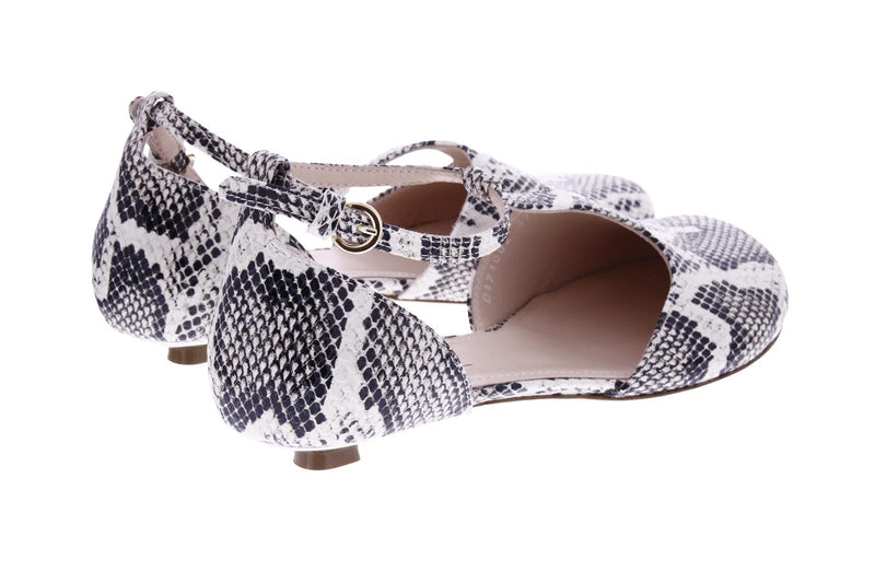 AGL Abe t-strap shoes fog snake print