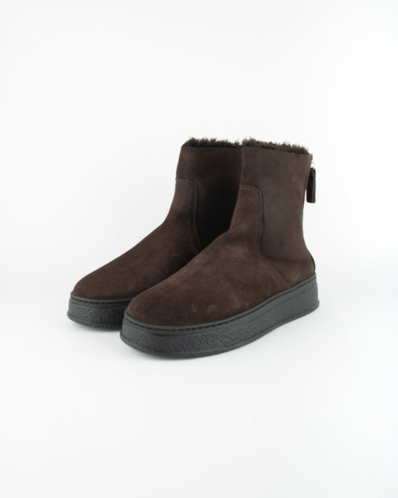 AGL Giuly warm ankle boots dark brown