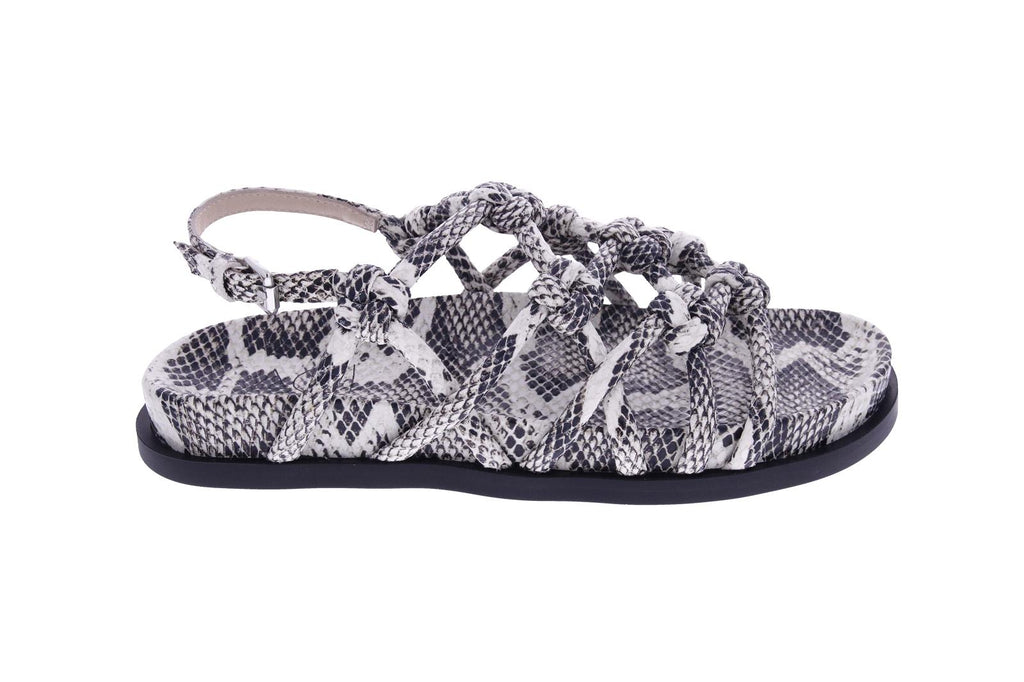 AGL Summer knots sandals fog snake print