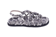 AGL Summer knots sandals fog snake print
