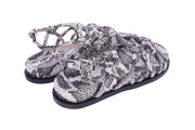 AGL Summer knots sandals fog snake print