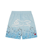 AICHE Gradient snakeskin running dog shorts