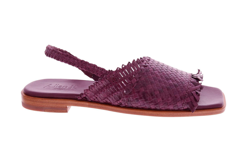 ALLAN K Wallis sandals wine