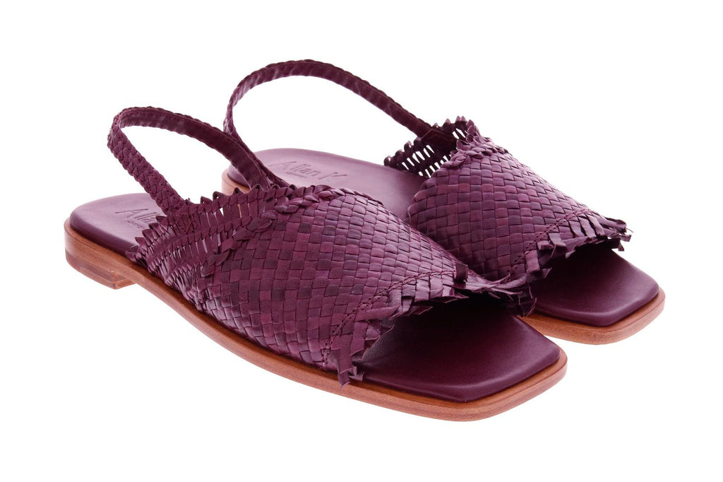 ALLAN K Wallis sandals wine