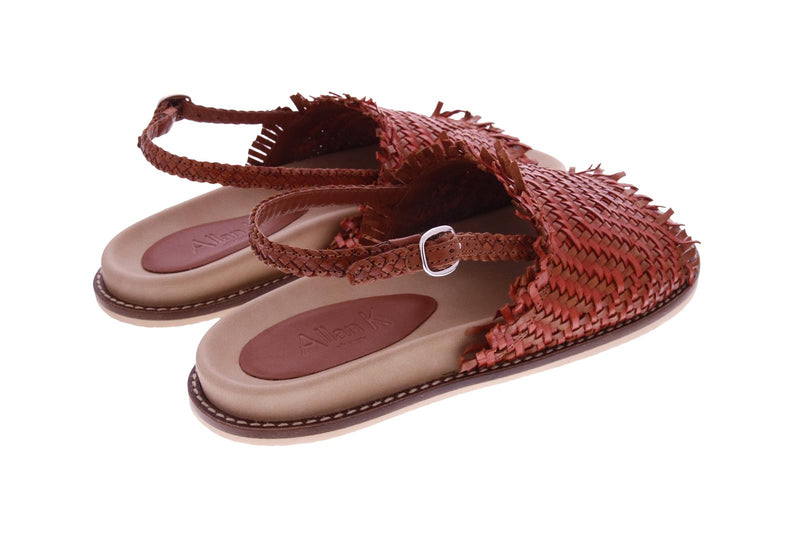 ALLAN K Wasabi sandals tangerine