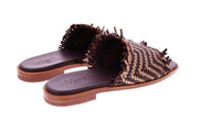 ALLAN K Wilma sandals fudge