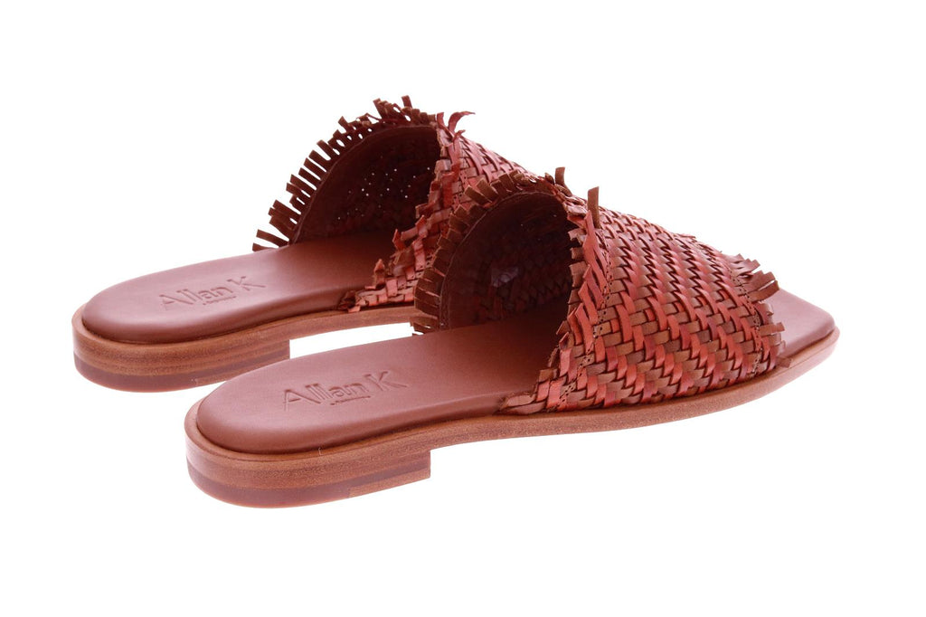 ALLAN K Wilma sandals tangerine