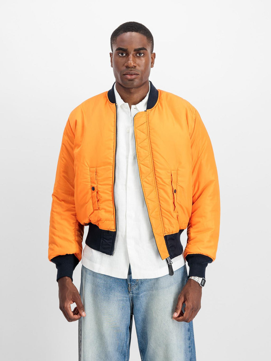 ALPHA INDUSTRIES MA-1 Heritage bomber jacket blue