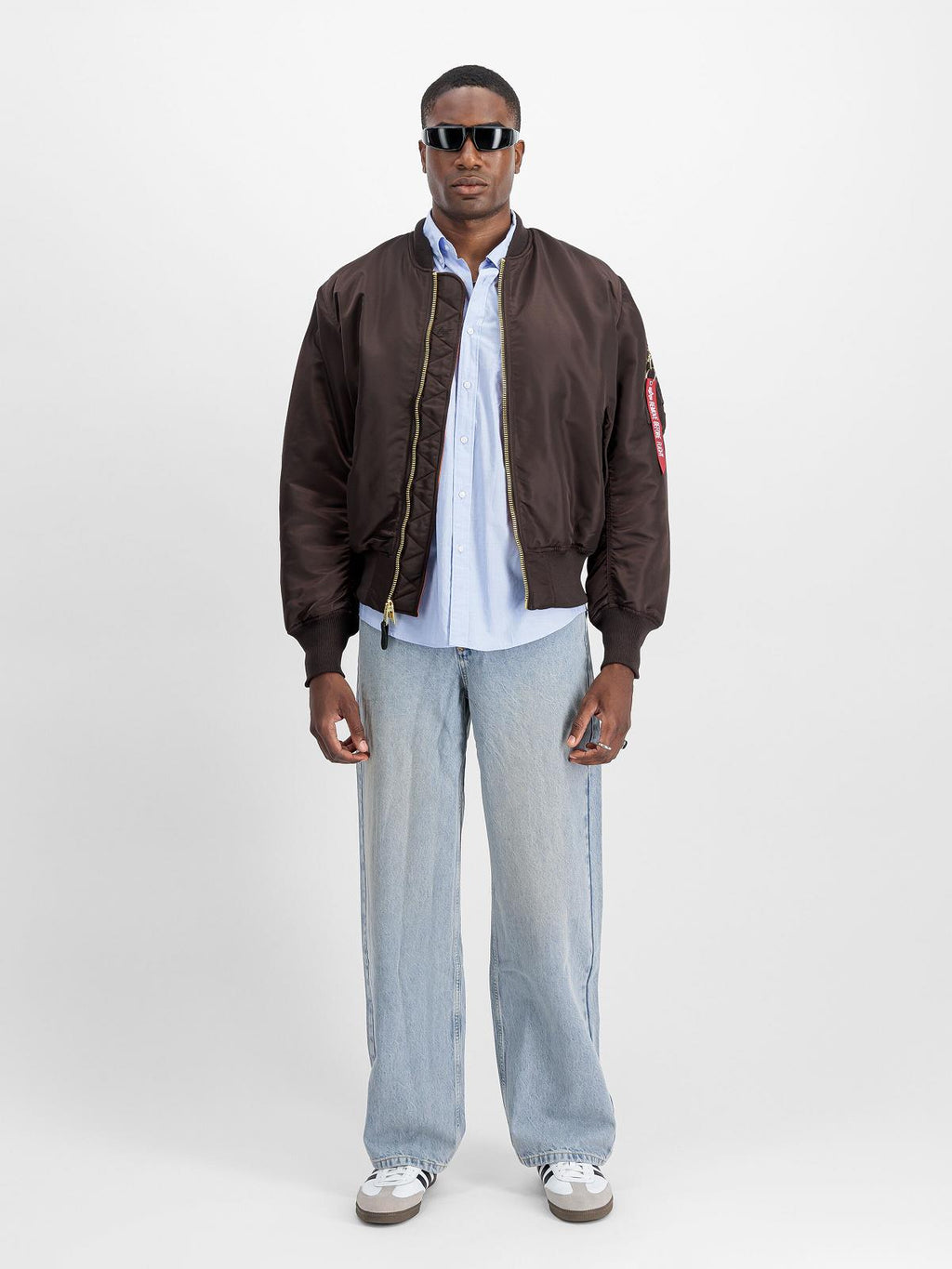 ALPHA INDUSTRIES MA-1 Heritage bomber jacket brown