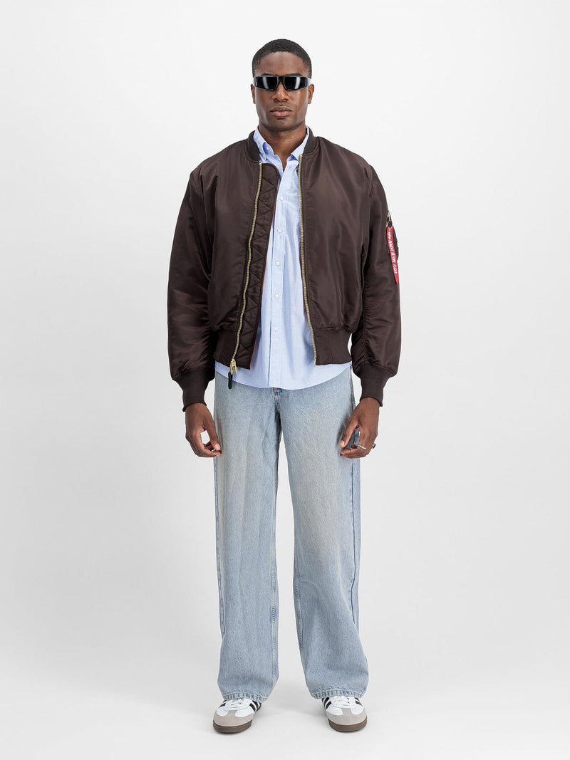 ALPHA INDUSTRIES Ma-1 heritage bomber jacket hunter brown