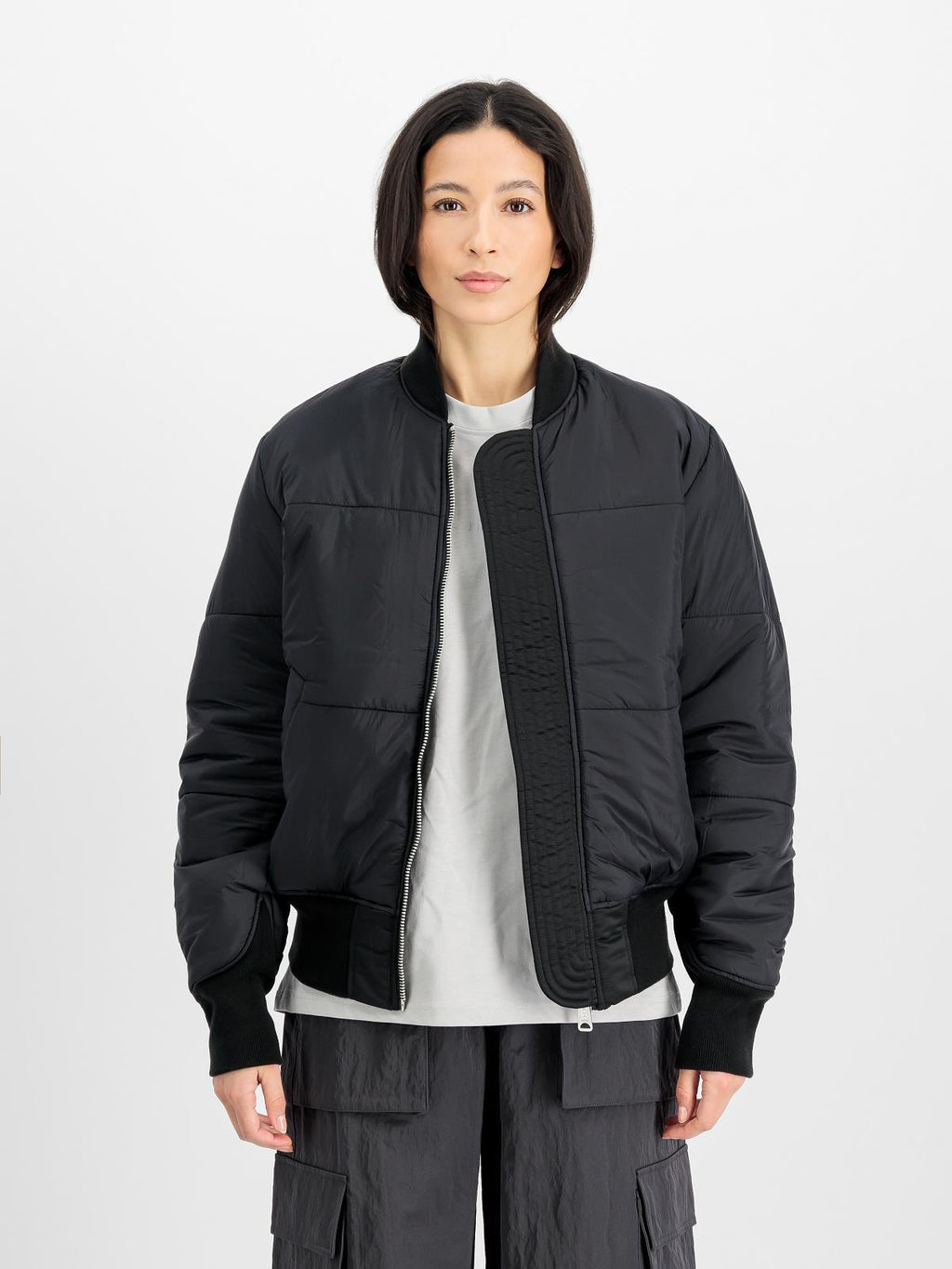 ALPHA INDUSTRIES UV MA-1 3M Flight jacket black