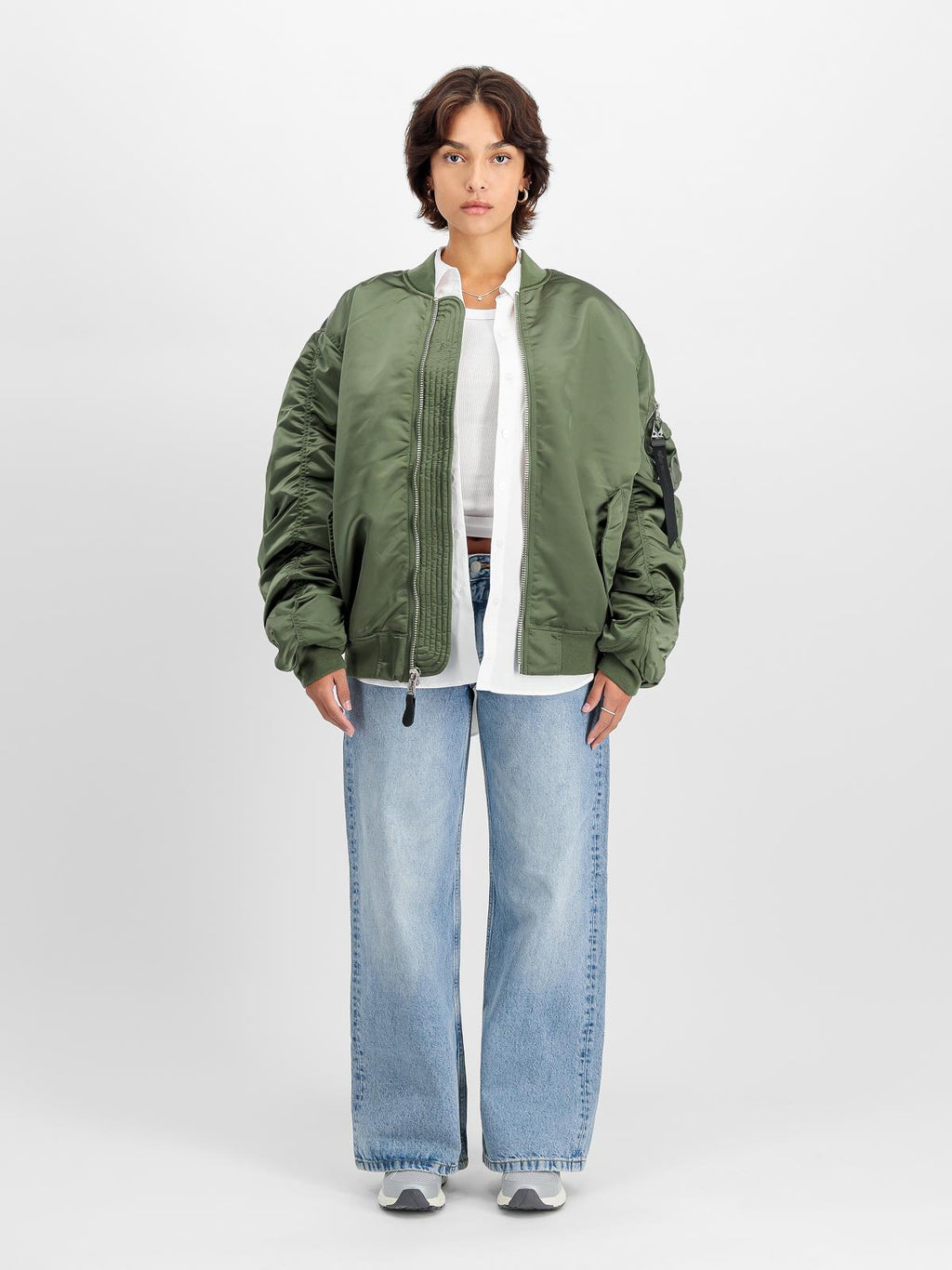ALPHA INDUSTRIES UV MA-1 UV bomber jacket sage green